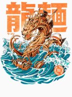 Great Ramen Dragon off Kanagawa Unisex T-Shirt