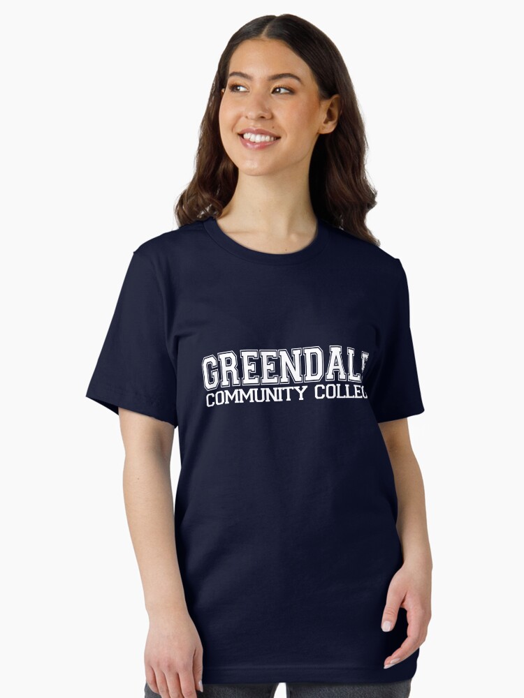 greendale-college-jersey-white-unisex-t-shirt-103f18f1-963771199796 GREENDALE College Jersey (white) Unisex T-Shirt - Image 1