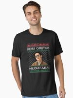 HANGOVER MERRY CHRISTMAS MUDAFAKAS Meme Ugly Sweater Design Christmas Hangover Movie Fan Art PEW PEW Unisex T-Shirt - Image 2