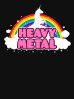 Heavy Metal Unicorn Unisex T-Shirt - Image 7