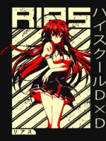 High School Funny Anime DxD Rias Gremory Retro Character Unisex T-Shirt