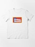 Honey Bucket outhouse logo portable restrooms Unisex T-Shirt - Image 3