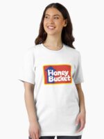 Honey Bucket outhouse logo portable restrooms Unisex T-Shirt - Image 2