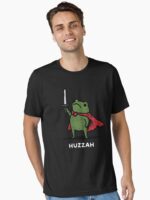 Huzzah Frog Knight Funny Sword Meme Quote Unisex T-Shirt