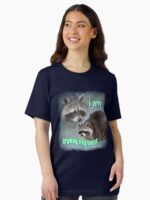 I am trying my best raccoon word art meme Unisex T-Shirt