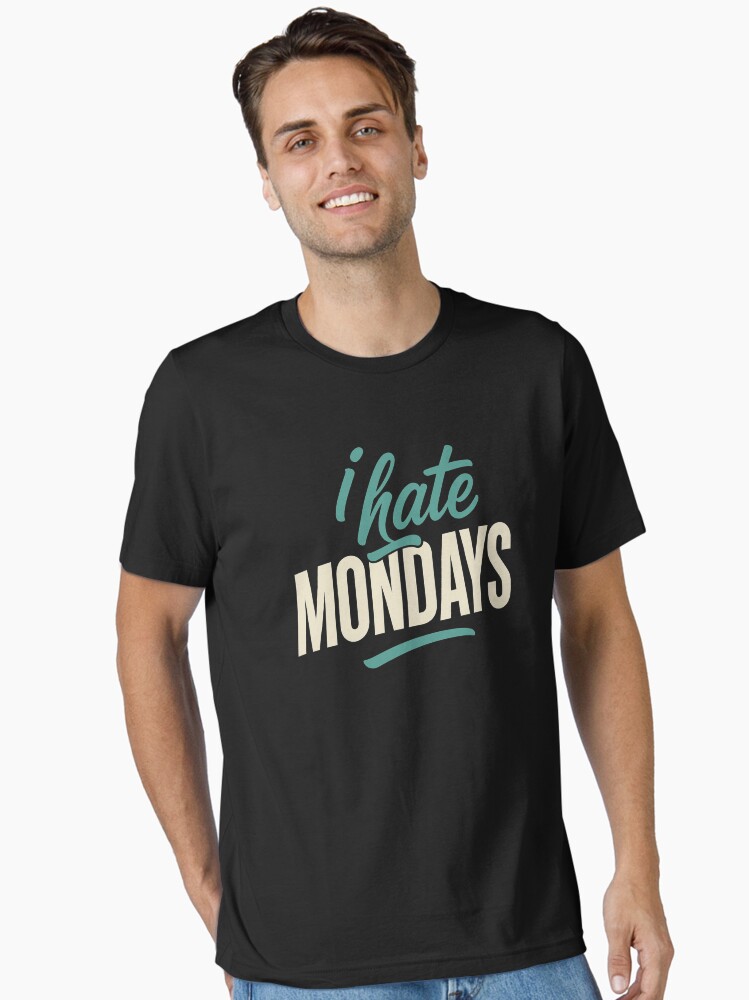i-hate-mondays-neon-retro-typography-funny-office-humor-t-shirt-unisex-t-shirt-accb2394-277317220644 I Hate Mondays Neon Retro Typography Funny Office Humor T-Shirt Unisex T-Shirt - Image 1
