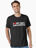 I Love My Hot Girlfriend - I Heart My Hot Girlfriend Unisex T-Shirt - Image 2