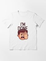 I’m Done Funny Reaction Meme Sticker Facepalm Humor Unisex T-Shirt - Image 3