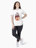 I’m Done Funny Reaction Meme Sticker Facepalm Humor Unisex T-Shirt - Image 4