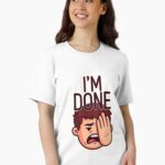 I’m Done Funny Reaction Meme Sticker Facepalm Humor Unisex T-Shirt