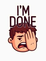 I’m Done Funny Reaction Meme Sticker Facepalm Humor Unisex T-Shirt - Image 7