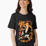 Ichigo Bleach Anime Graffiti Style Action Character Illustration Graphic Unisex T-Shirt