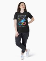 In April We Wear Blue Autism Awareness - Butterfly Autism Unisex T-Shirt - Image 4