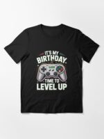 It's My Birthday Boy Time to Level Up Video Game Boys Unisex T-Shirt - Image 3