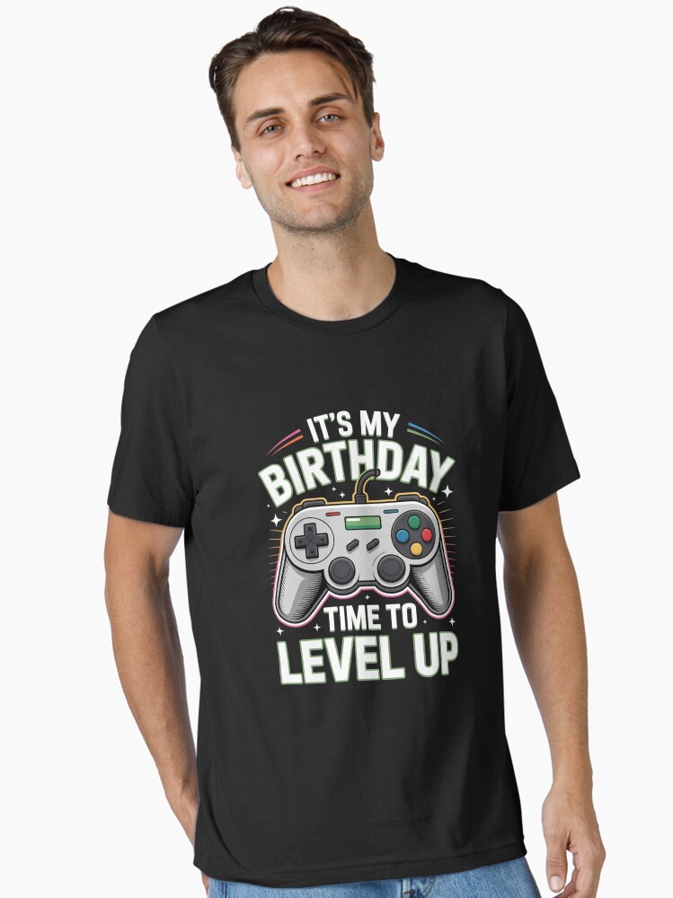 it-s-my-birthday-boy-time-to-level-up-video-game-boys-unisex-t-shirt-274f7b05-591383441844 It's My Birthday Boy Time to Level Up Video Game Boys Unisex T-Shirt - Image 1