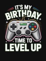 It's My Birthday Boy Time to Level Up Video Game Boys Unisex T-Shirt - Image 7