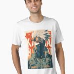 Kakashi Hatake Minimalist Anime Art | Legendary Copy Ninja Illustration Unisex T-Shirt