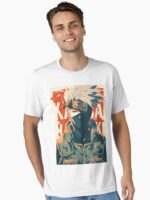 Kakashi Hatake Minimalist Anime Art | Legendary Copy Ninja Illustration Unisex T-Shirt