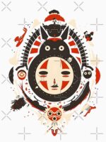 Kawaii & Cute art girl kiki's go -%[ghiblis]%- flying away dragon Unisex T-Shirt