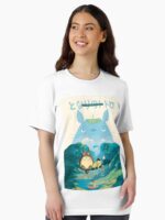 Kawaii & Cute art monster chill -%[ghiblis]%- flying away japan film Unisex T-Shirt