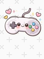 Kawaii Gaming Controller – Cute Gamer Gift Design Unisex T-Shirt - Image 7