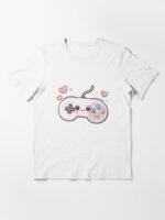 Kawaii Gaming Controller – Cute Gamer Gift Design Unisex T-Shirt - Image 3