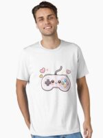 Kawaii Gaming Controller – Cute Gamer Gift Design Unisex T-Shirt - Image 2