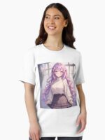 Kawaii Pastel Waifu Cute Anime Girl Aesthetic Unisex T-Shirt