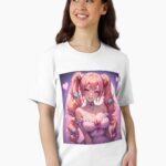 Kawaii Pastel Waifu Cute Anime Girl Aesthetic Unisex T-Shirt