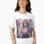 Kawaii Pastel Waifu Cute Anime Girl Aesthetic Unisex T-Shirt