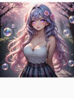 Kawaii Pastel Waifu Cute Anime Girl Aesthetic Unisex T-Shirt