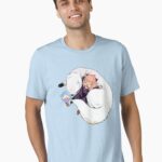 Kawaii Pink-Haired Anime Girl and Fluffy Dog - Hai! Unisex T-Shirt