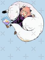 Kawaii Pink-Haired Anime Girl and Fluffy Dog - Hai! Unisex T-Shirt