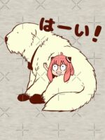 Kawaii Pink-Haired Anime Girl and Fluffy Dog - Hai! Unisex T-Shirt