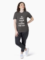 Keep Calm and Change the TXV Hvacr Unisex T-Shirt - Image 4