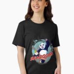 Kung Fu Bear Po Skadoosh Action Pose Unisex T-Shirt