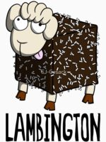 Lambington (lamb + lamington= this excellent pun!) Unisex T-Shirt - Image 7