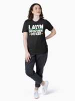 Lawn Enforcement Officer Funny Gardening Mowing Lover Gift Lawn Mover Design Unisex T-Shirt - Image 4