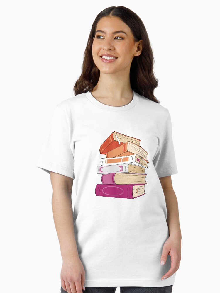 Lesbian Book Stack Unisex T-Shirt