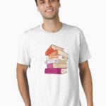 Lesbian Book Stack Unisex T-Shirt