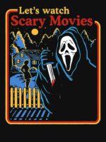 Lets Watch Scary Movies Scream Horror Active Unisex T-Shirt - Image 7