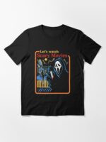 Lets Watch Scary Movies Scream Horror Active Unisex T-Shirt - Image 3