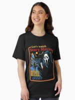 Lets Watch Scary Movies Scream Horror Active Unisex T-Shirt - Image 2