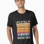 Life Is Full of Important Choices Funny Golfer Unisex T-Shirt