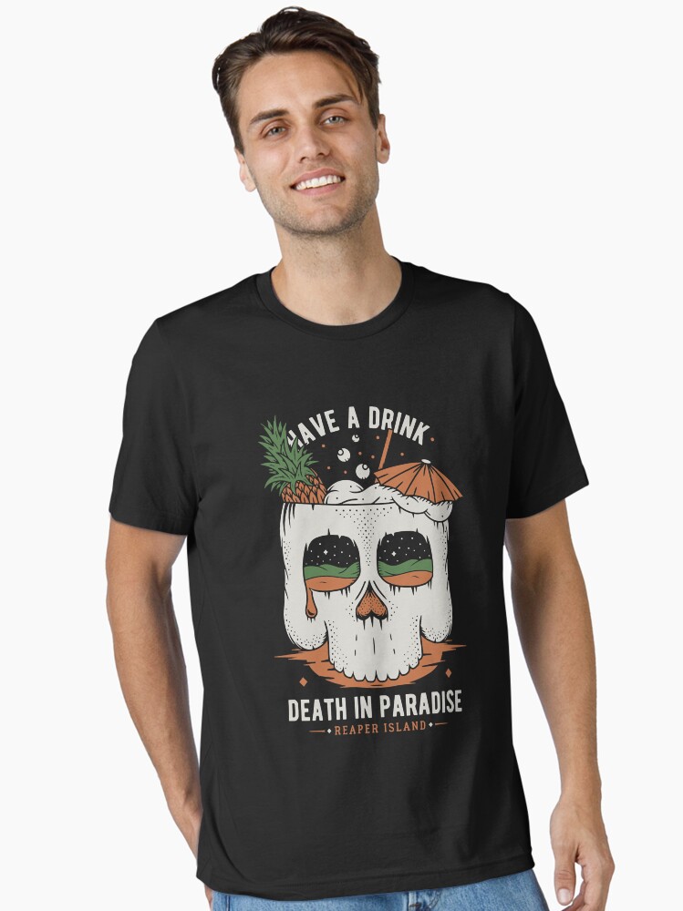 Loves Anime And Death In Paradise Pattor Graphics Unisex T-Shirt Loves Anime And Death In Paradise Pattor Graphics Unisex T-Shirt