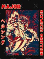 Major Hellsing Dark Fantasy Anime Ultimate Character Unisex T-Shirt