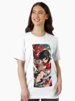 Manga Style Titan Slayer Warrior – Anime Action Illustration Unisex T-Shirt
