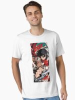 Manga Style Titan Slayer Warrior – Anime Action Illustration Unisex T-Shirt