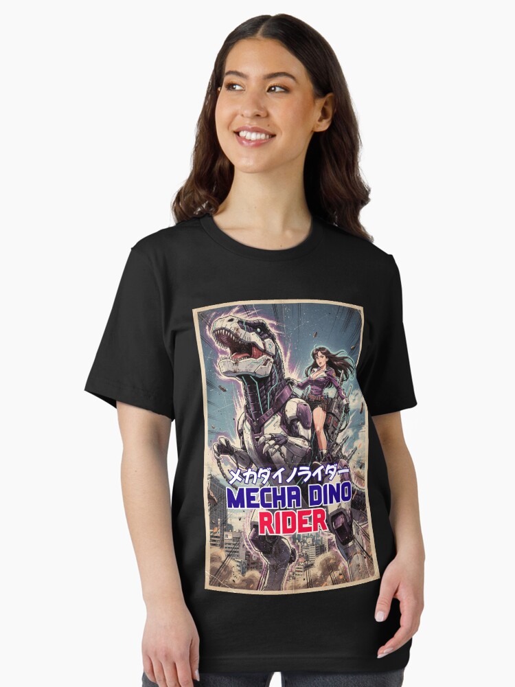 Mecha Dino Rider - Retro Anime Unisex T-Shirt