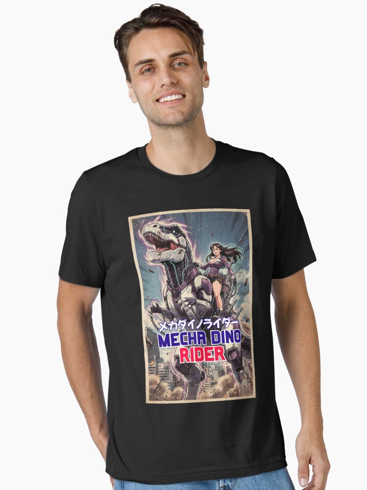 Mecha Dino Rider - Retro Anime Unisex T-Shirt